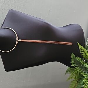 WHBM gold and rose gold collar necklace